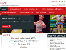 Tablet Screenshot of nacelculture.fr